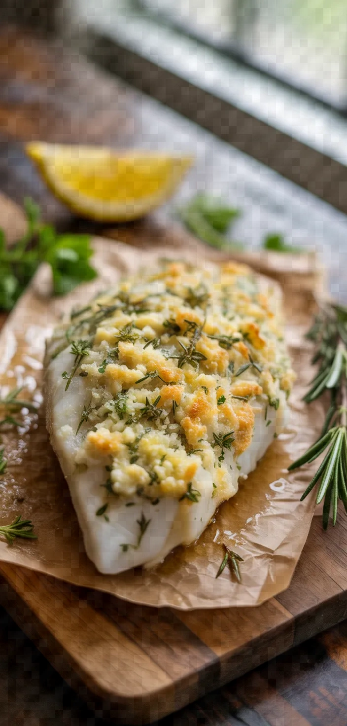 Golden Parmesan Herb Crusted Fish Recipe