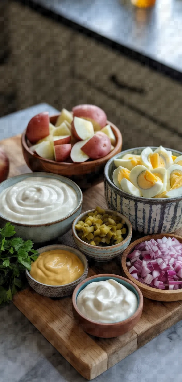 Ingredients photo for Million Dollar Potato Salad Recipe