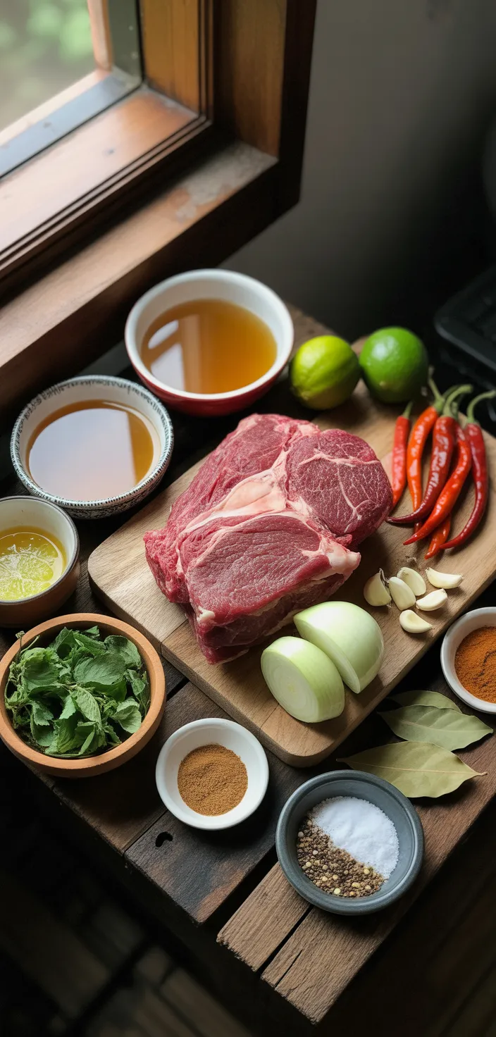Ingredients photo for BARBACOA BEEF (Slow Cooker) Recipe