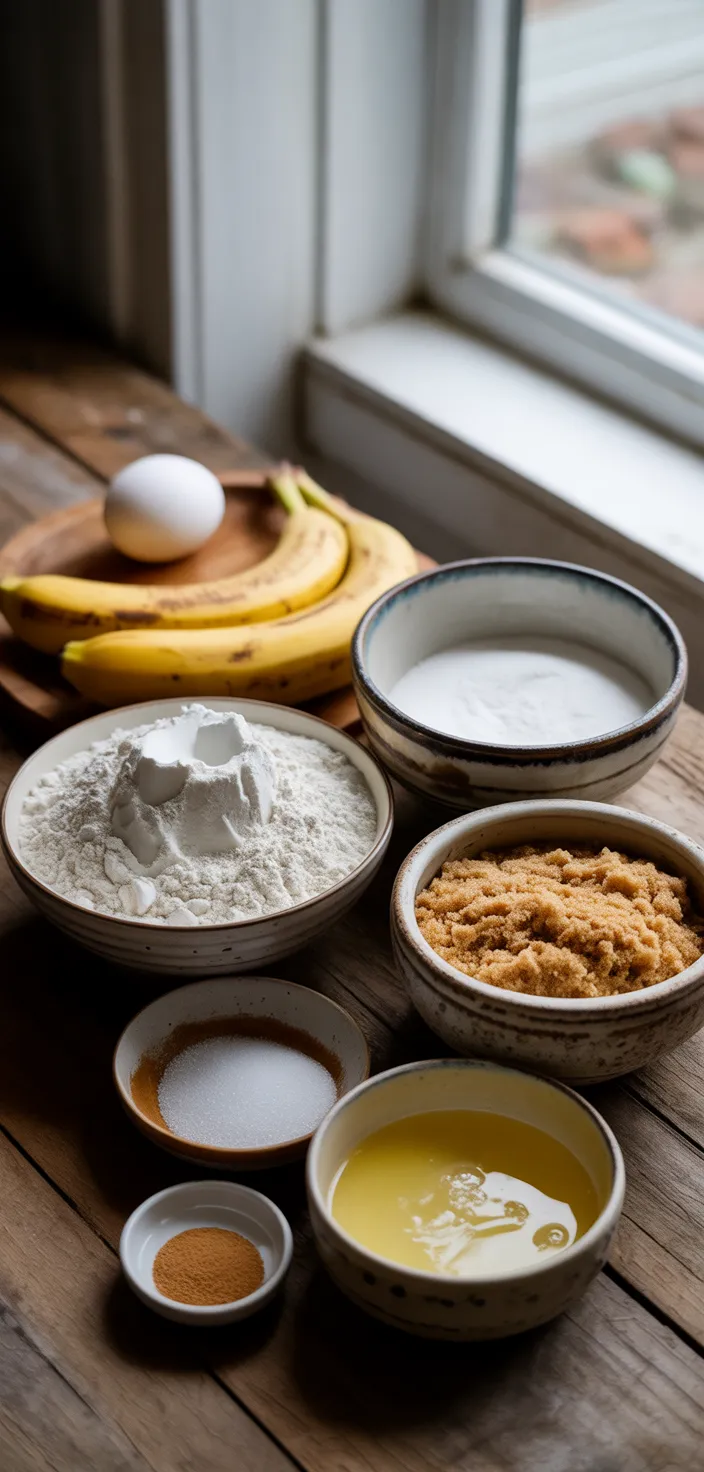 Ingredients photo for Banana Pancake Recipe