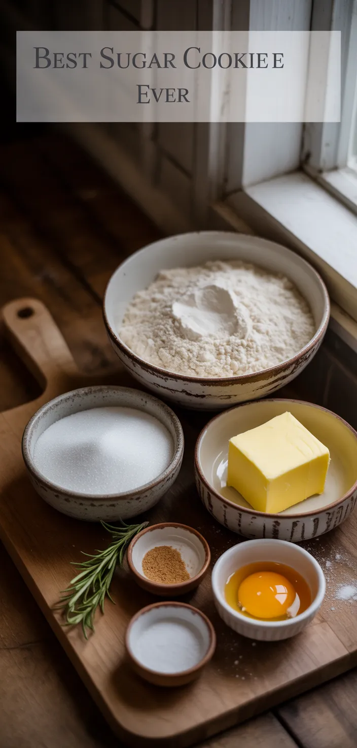 Ingredients photo for Best Sugar Cookie Recipe EVER