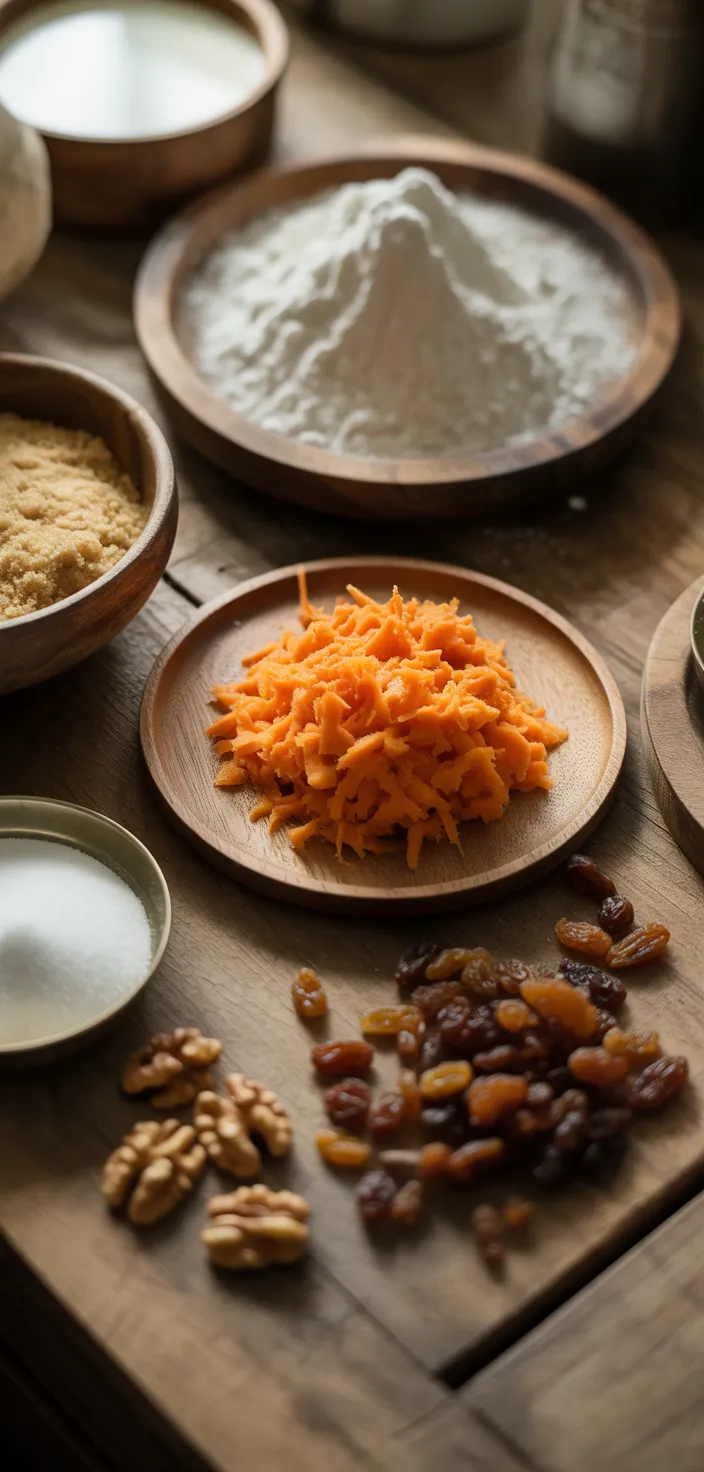 Ingredients photo for Carrot Cake Cheesecake Recipe