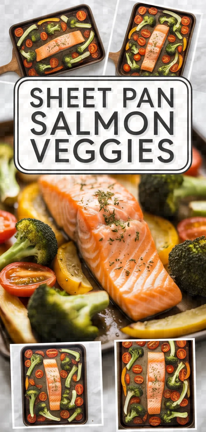 A photo of Sheet Pan Salmon And Veggies Recipe