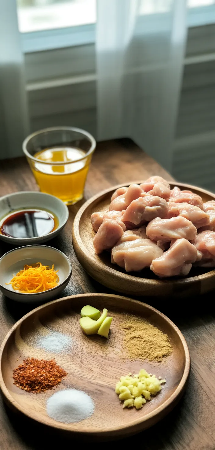 Ingredients photo for Homemade Orange Chicken Recipe