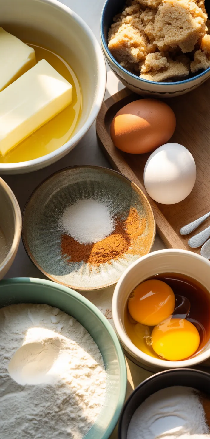 Ingredients photo for One Bowl, No Mixer! Recipe