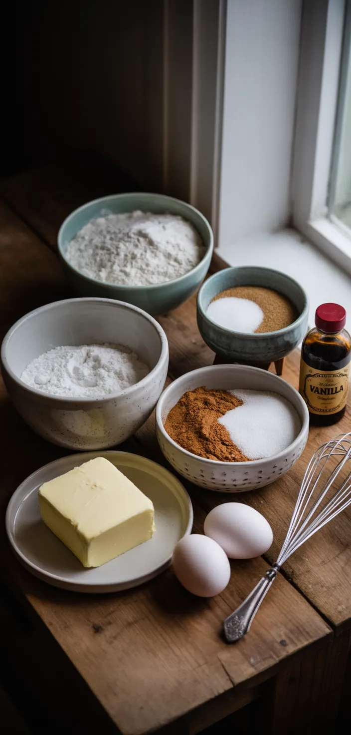 Ingredients photo for Perfectly Soft And Chewy Snickerdoodle Cookies From The Food Charlatan Recipe