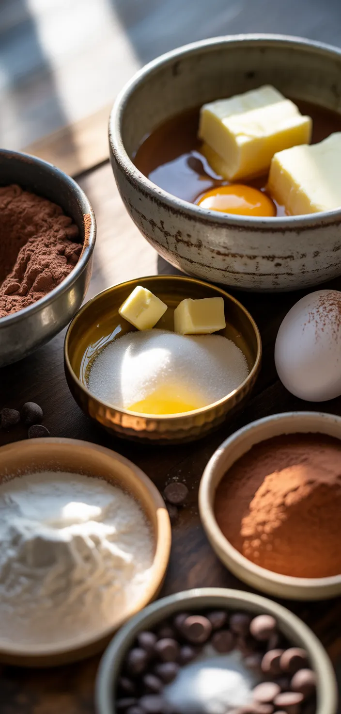 Ingredients photo for The Best Fudgy Chewy Browkies (Brookies) Recipe