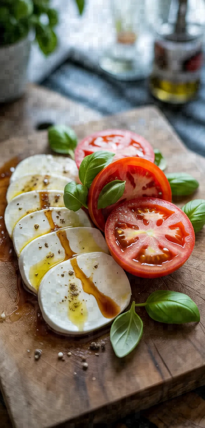Ingredients photo for Tomato Mozzarella Salad Recipe