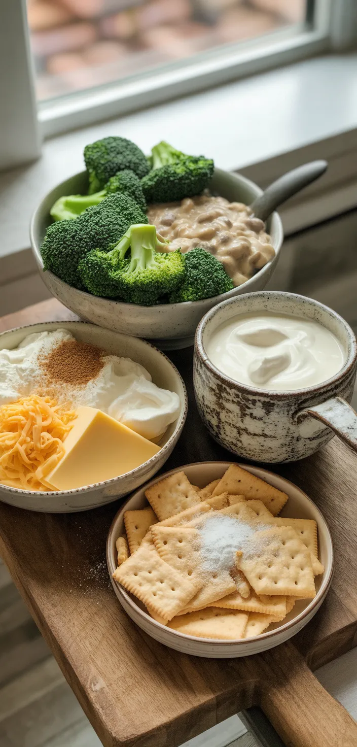 Ingredients photo for Cheesy Broccoli Casserole Recipe