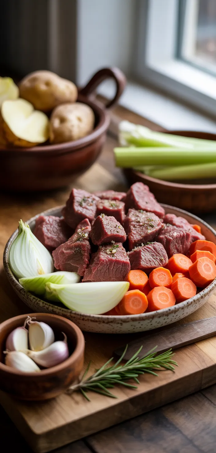 Ingredients photo for Crockpot Beef Stew Recipe