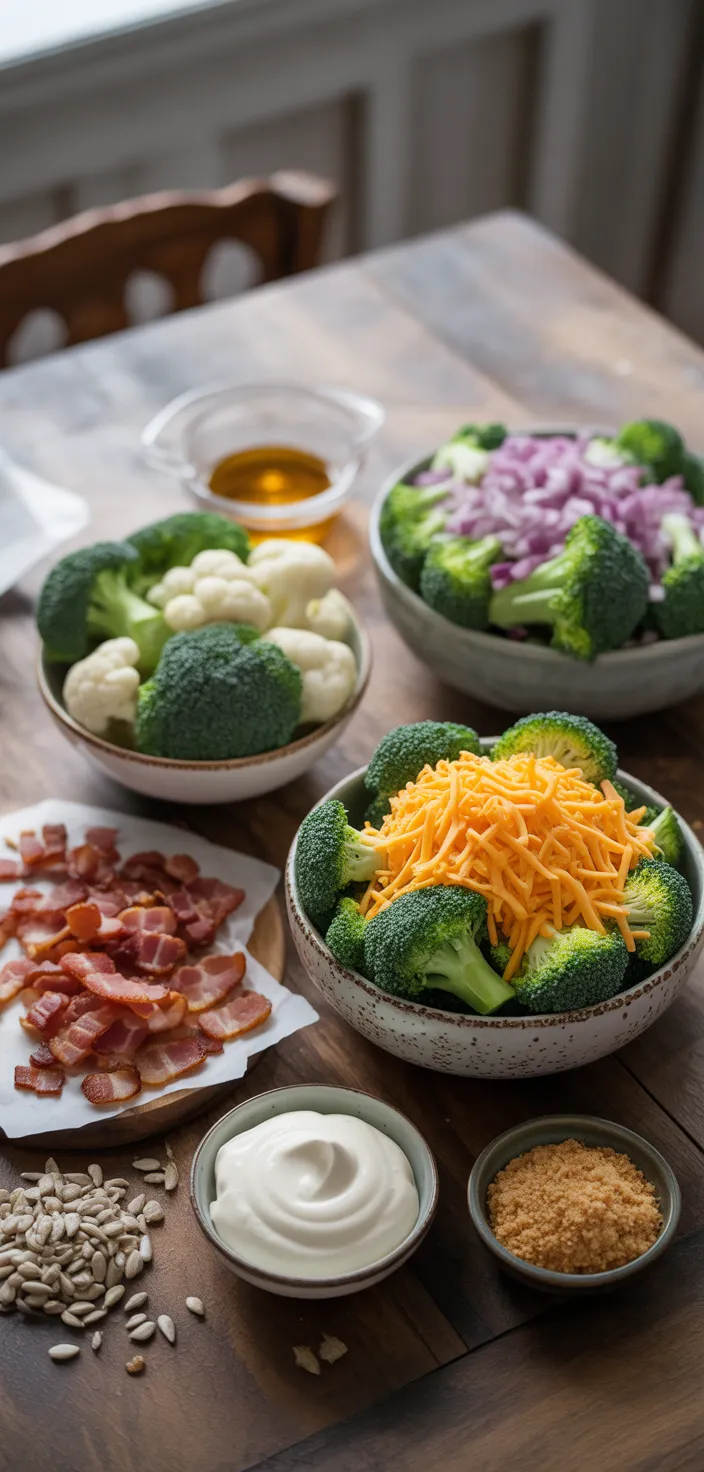 Ingredients photo for Loaded Broccoli Salad Recipe