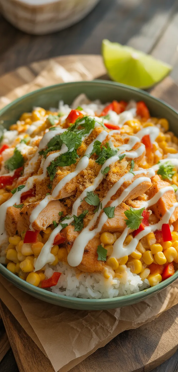 Ingredients photo for Street Corn Chicken Rice Bowl Recipe