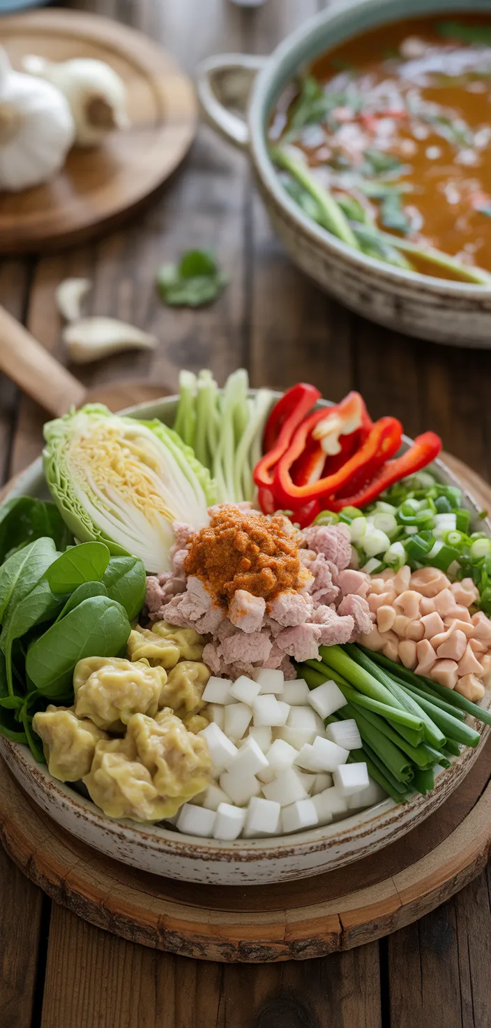 Ingredients photo for Thai Coconut Curry Dumpling Soup Recipe