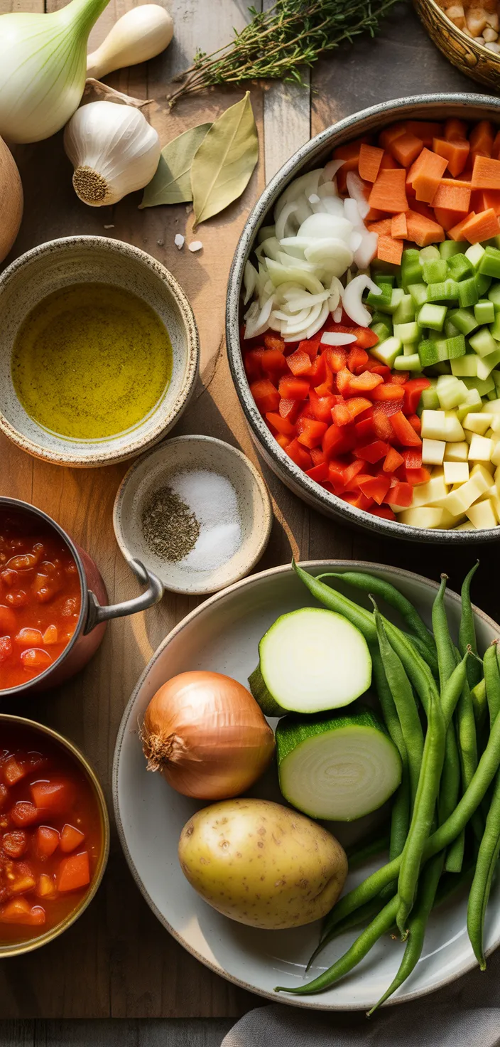 Ingredients photo for Vegetable Soup Recipe (Seriously The Best!)