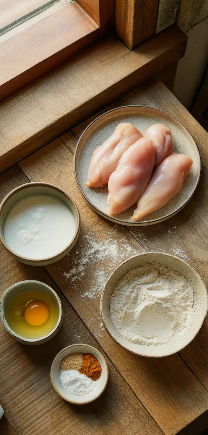 Ingredients photo for Air Fryer Cracker Barrel Chicken Tenderloins Recipe
