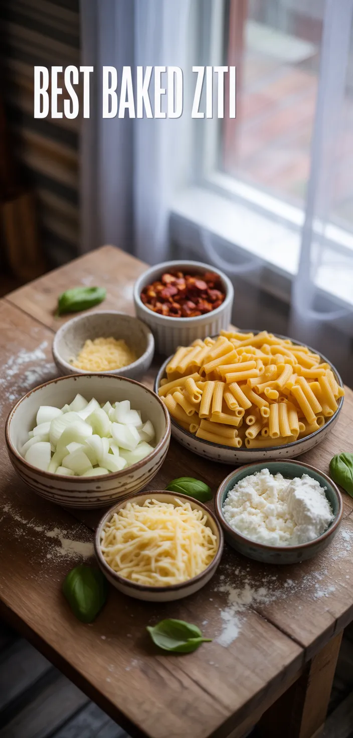 Ingredients photo for Best Baked Ziti Recipe
