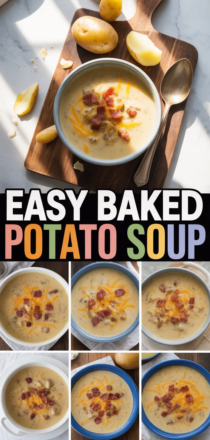 A photo of Easy Baked Potato Soup Recipe
