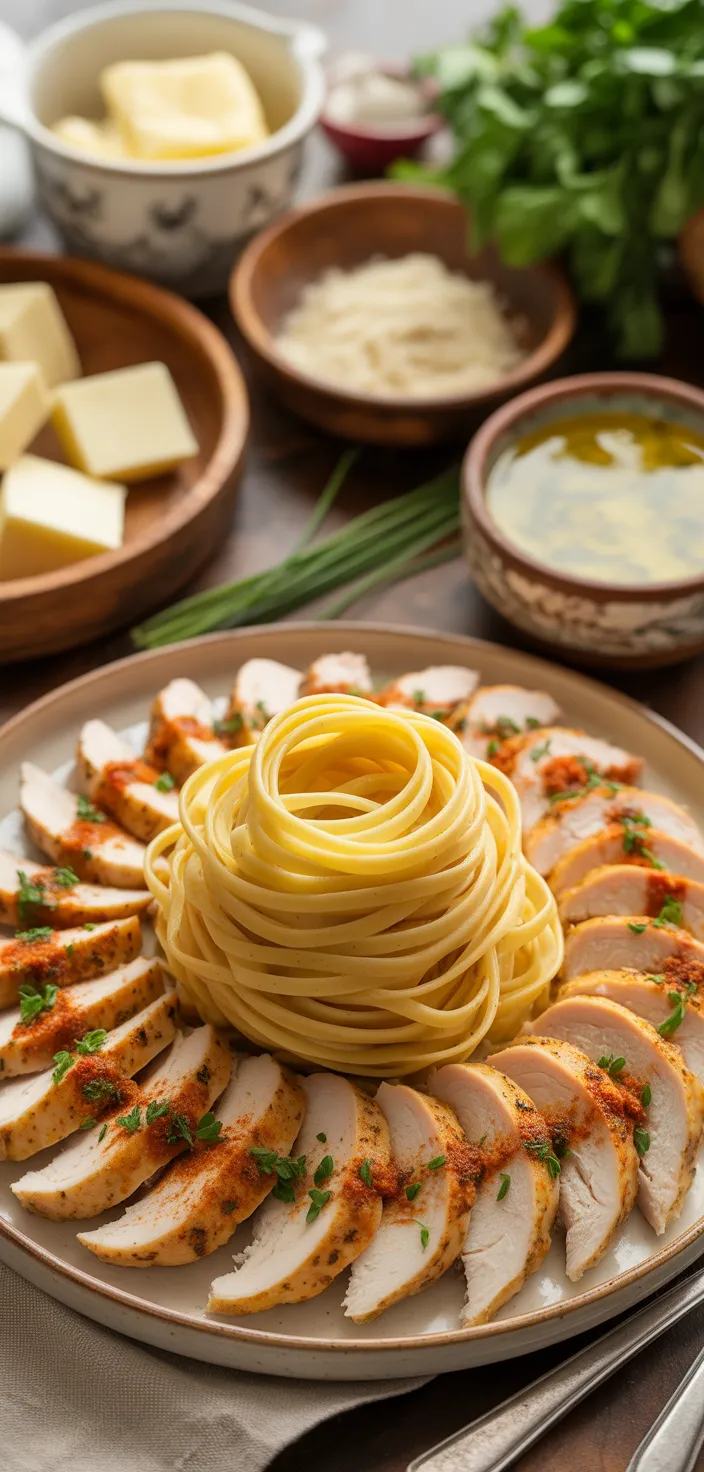 Ingredients photo for Cowboy Butter Chicken Pasta – The Ultimate Comfort Dish Recipe
