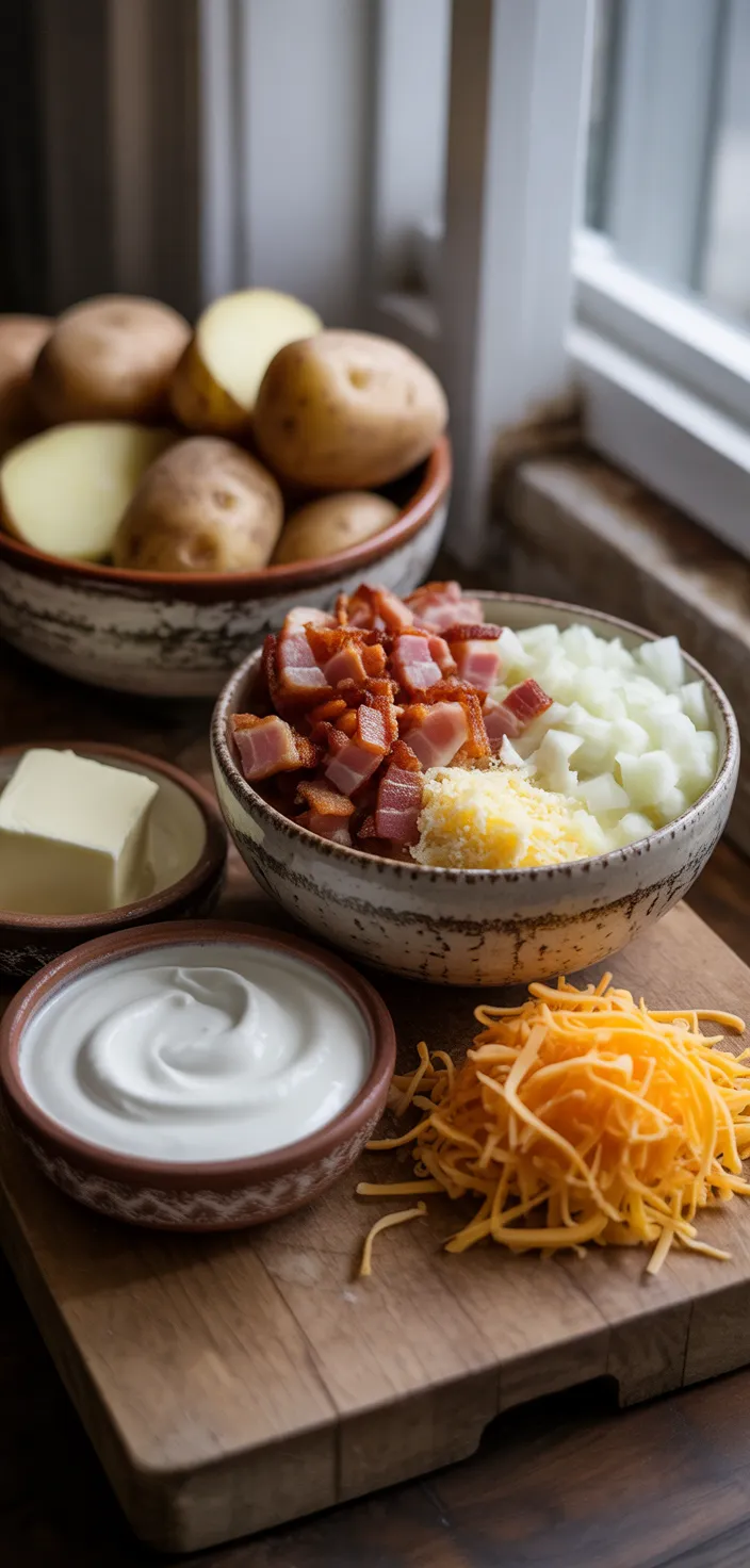 Ingredients photo for Easy Baked Potato Soup Recipe
