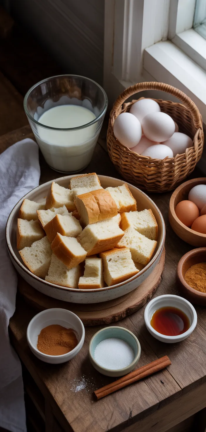Ingredients photo for Overnight Breakfast Casserole Recipe