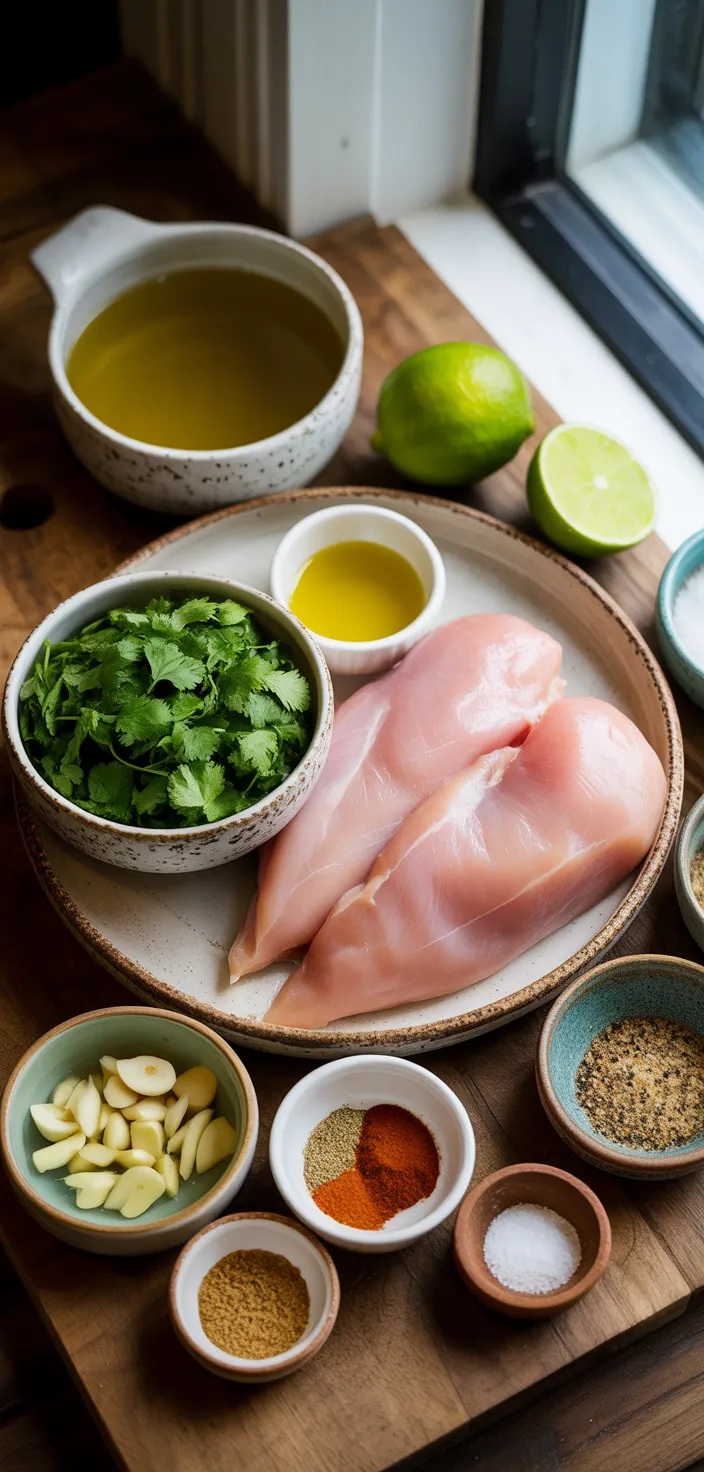 Ingredients photo for Slow Cooker Cilantro Lime Chicken Recipe