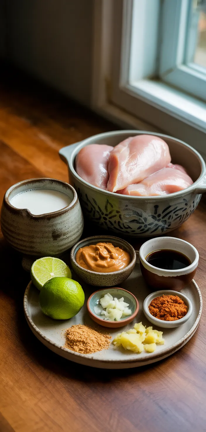 Ingredients photo for Slow Cooker Thai Peanut Chicken Recipe