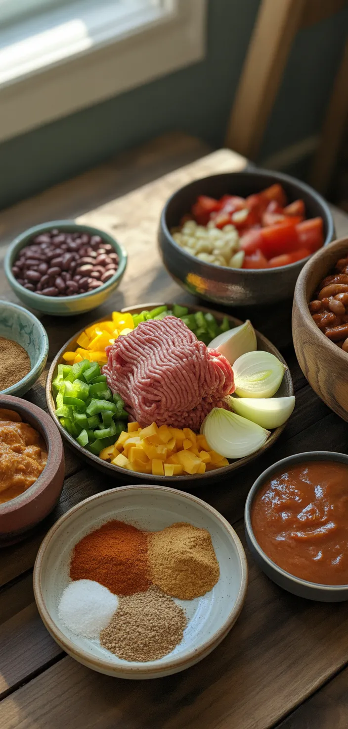 Ingredients photo for This Crockpot Chili Is Famous, Which Means It's AMAZING! Recipe