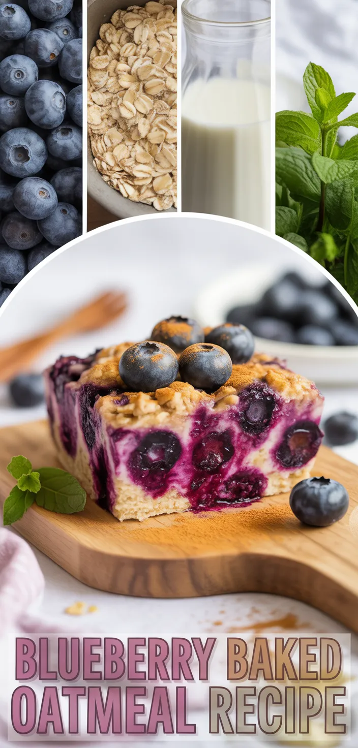 A photo of Blueberry Baked Oatmeal Recipe