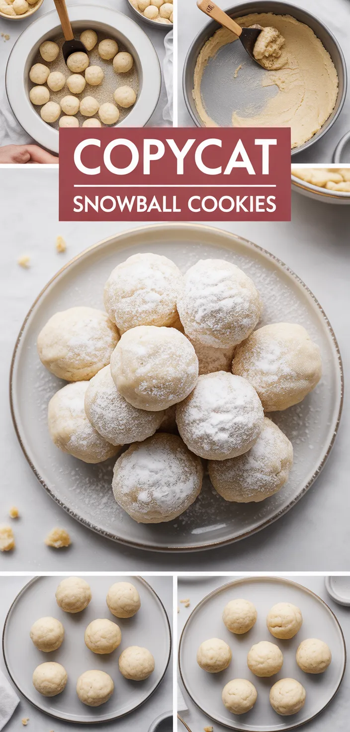 A photo of Copycat Snowball Cookies Recipe