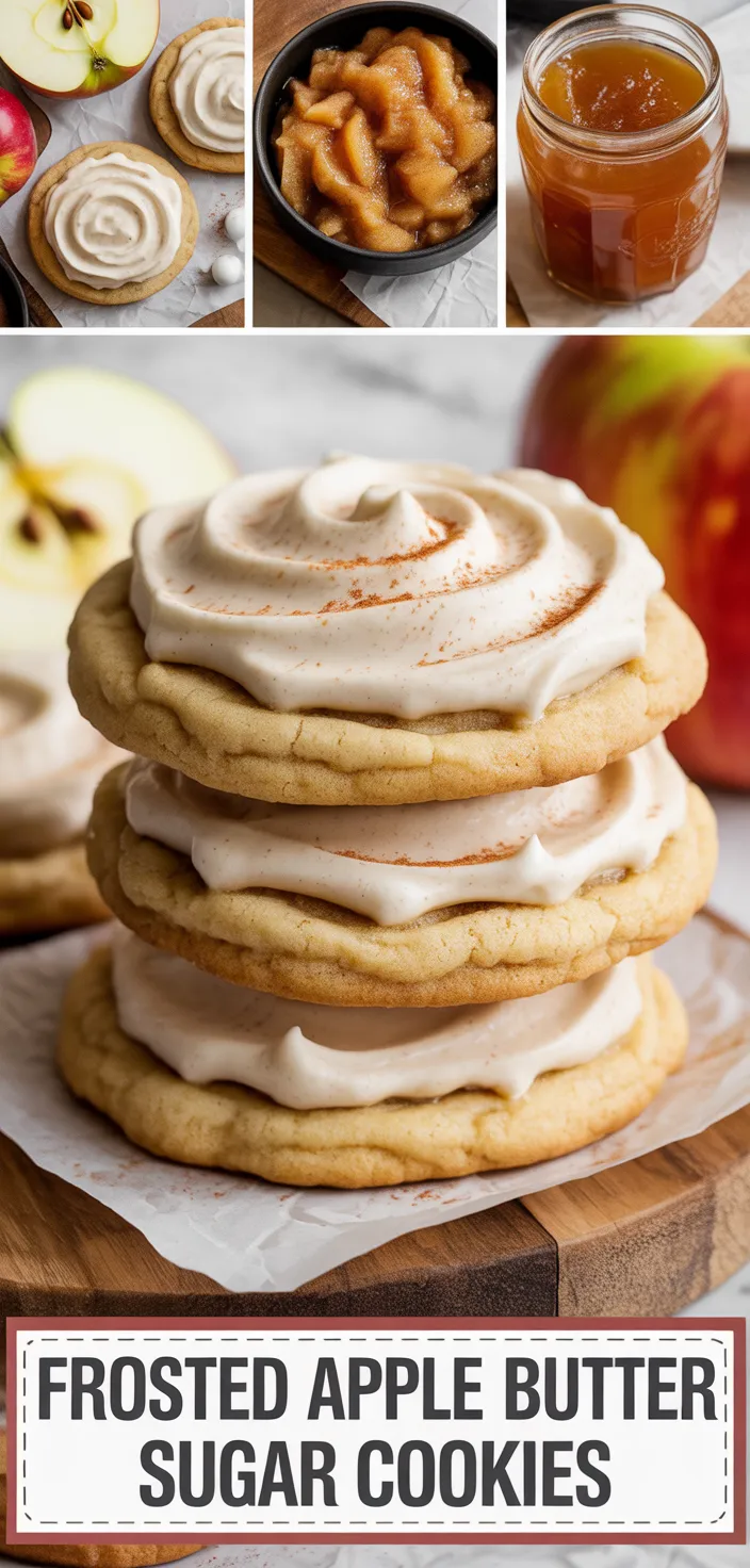 A photo of Frosted Apple Butter Sugar Cookies Recipe