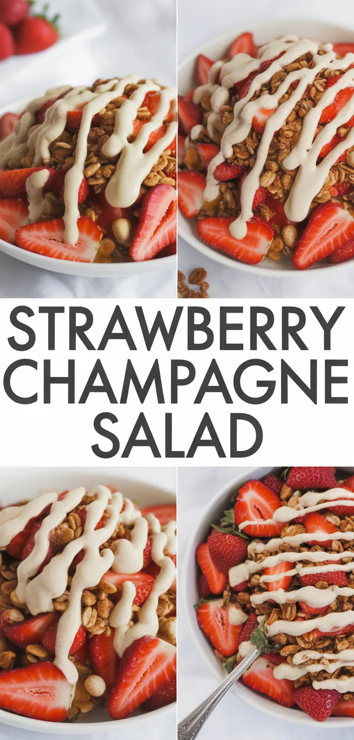 A photo of Strawberry Crunch Salad With Champagne Vinaigrette. Recipe