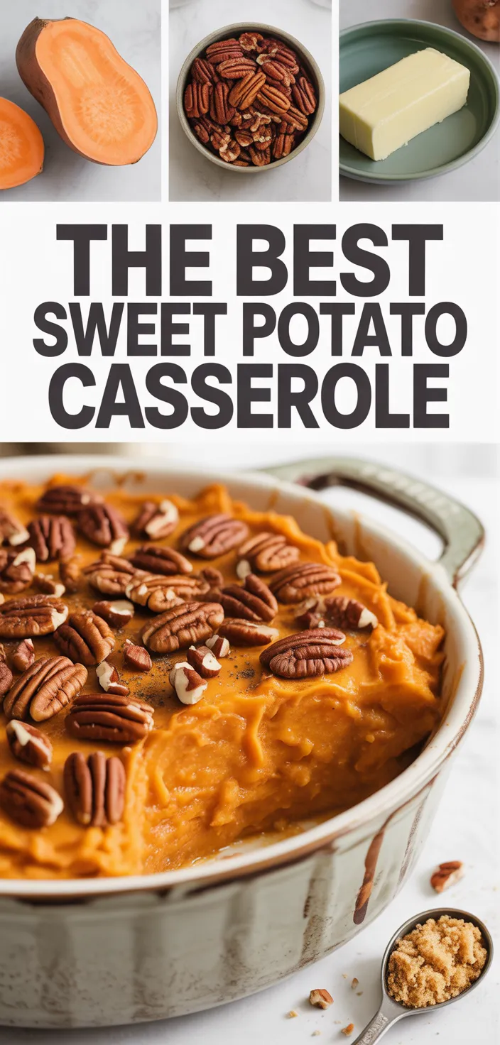 A photo of The BEST Sweet Potato Casserole Recipe