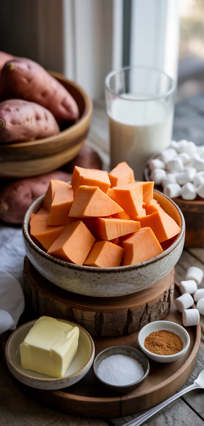 Ingredients photo for Easy Sweet Potato Casserole Recipe