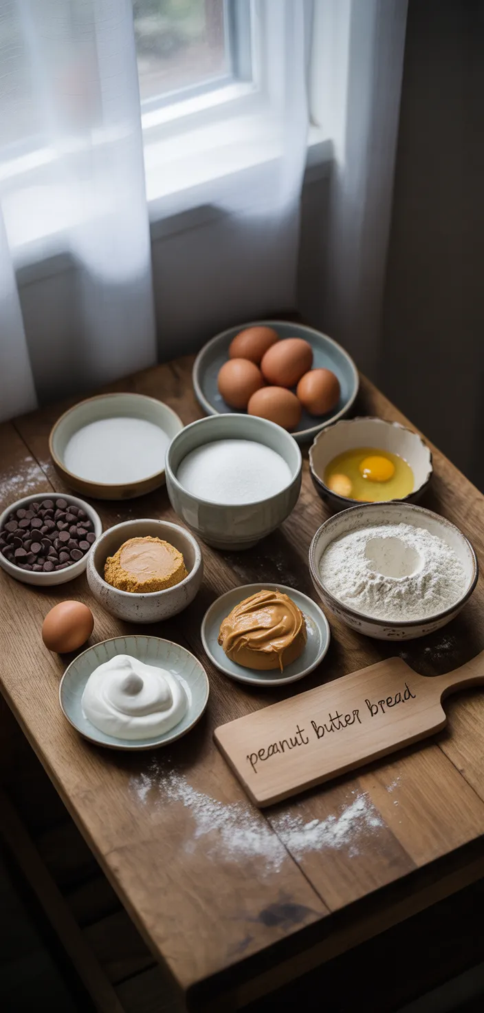Ingredients photo for Peanut Butter Bread Recipe