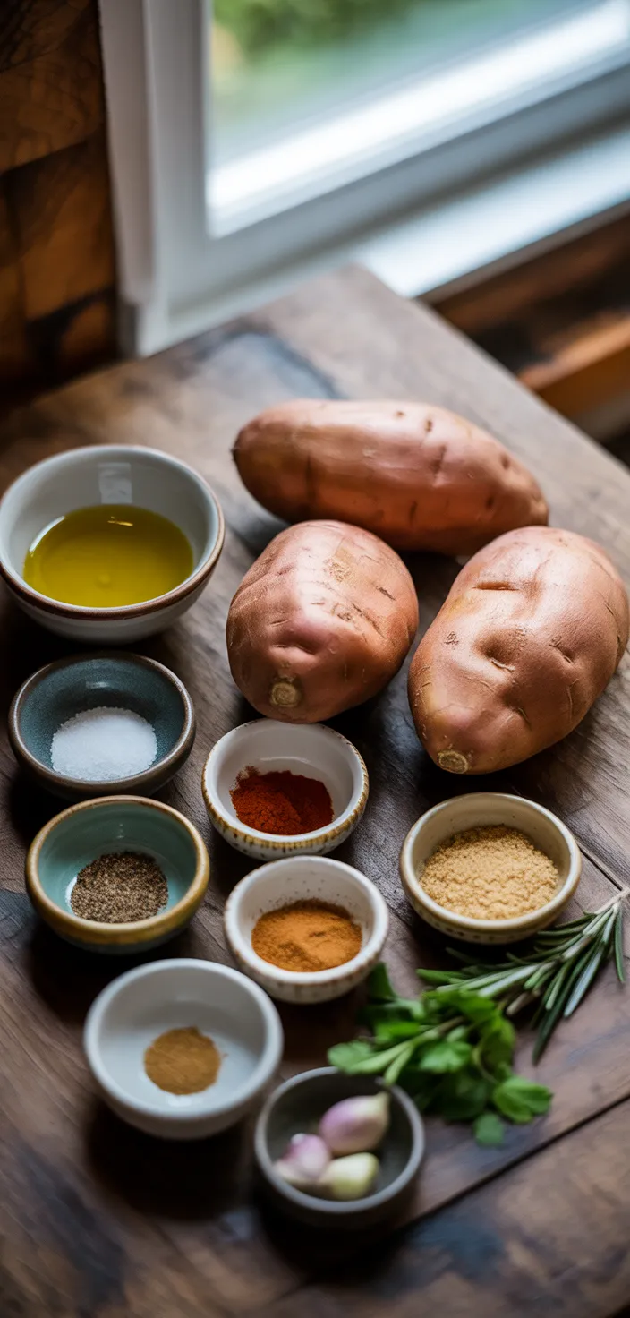 Ingredients photo for Roasted Sweet Potatoes Recipe