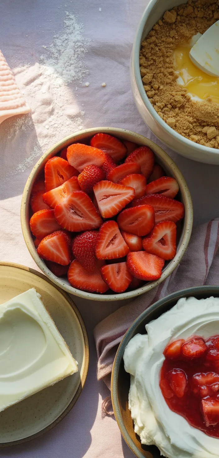 Ingredients photo for Strawberry Cheesecake Salad Recipe