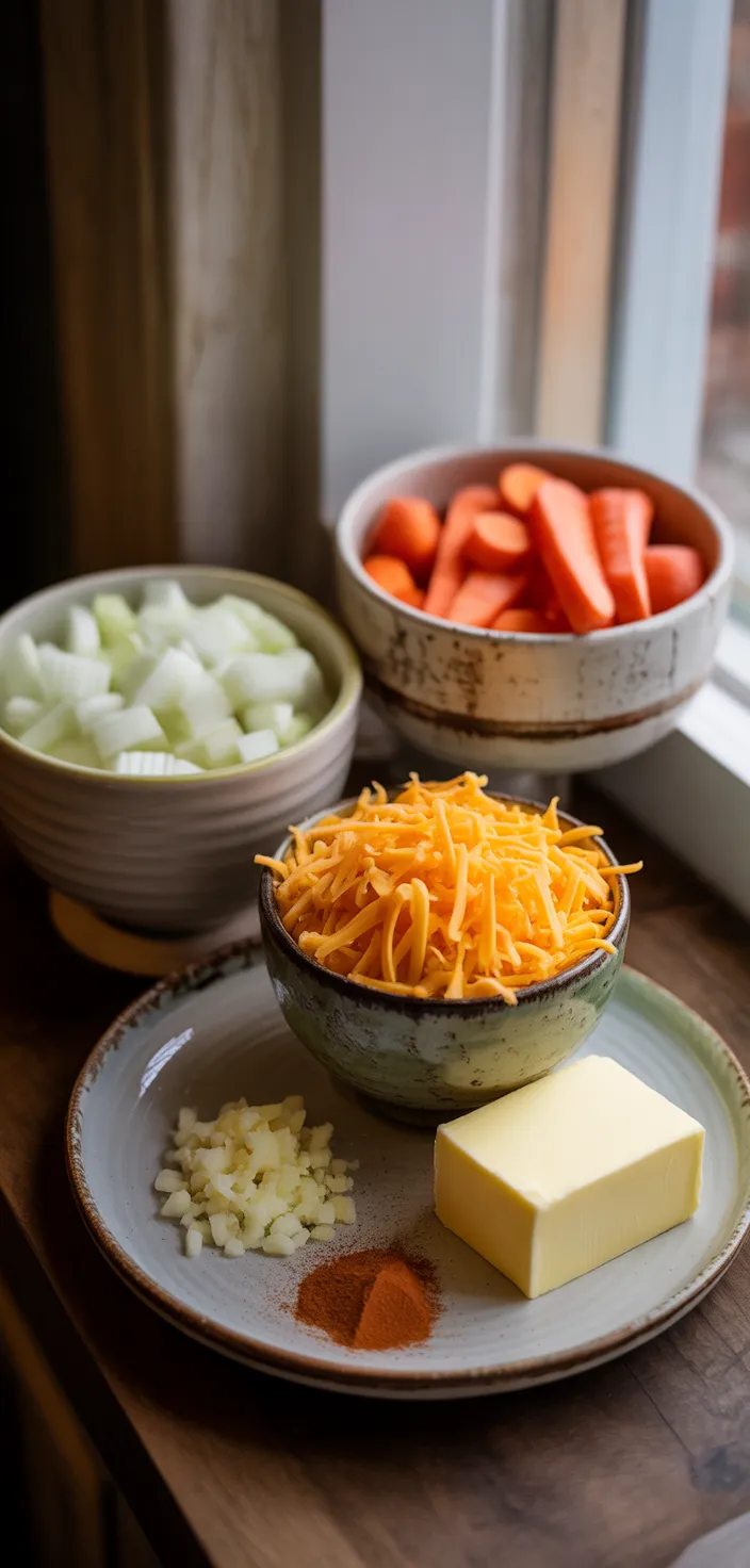 Ingredients photo for Broccoli Cheese Soup Recipe