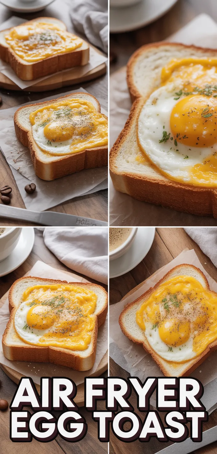 A photo of Air Fryer Egg And Cheese Toast Recipe