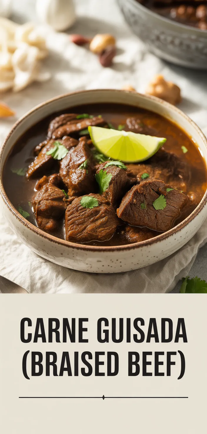 A photo of Carne Guisada (Braised Beef) Recipe