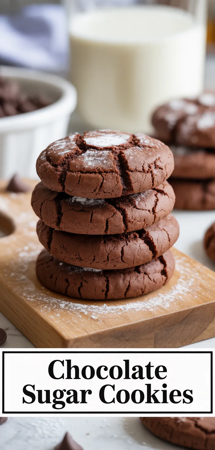 A photo of Chocolate Sugar Cookies Recipe