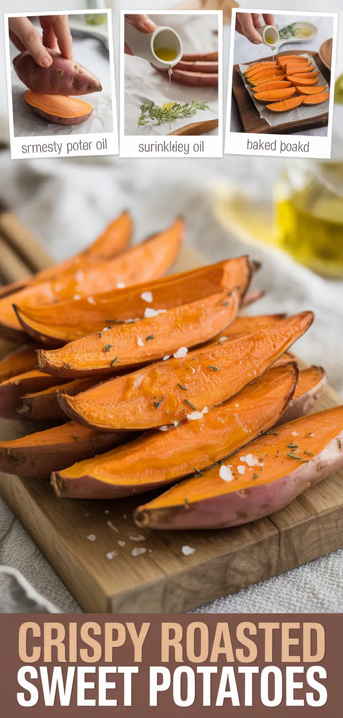 A photo of Crispy Roasted Sweet Potatoes Recipe