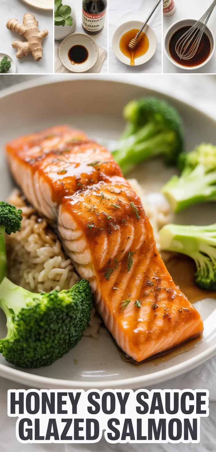 A photo of Honey Soy Sauce Glazed Salmon Recipe