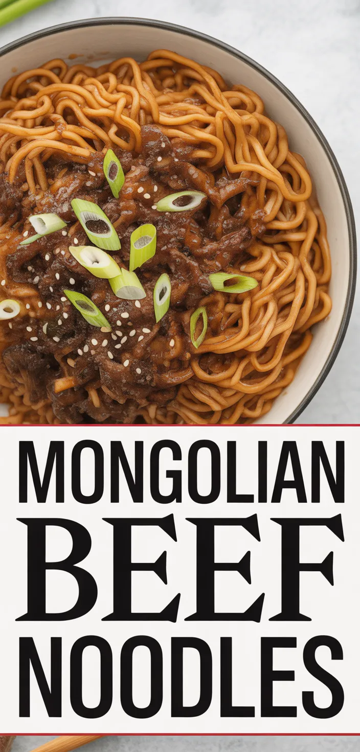 A photo of Mongolian Ground Beef Noodles Homemade Recipes