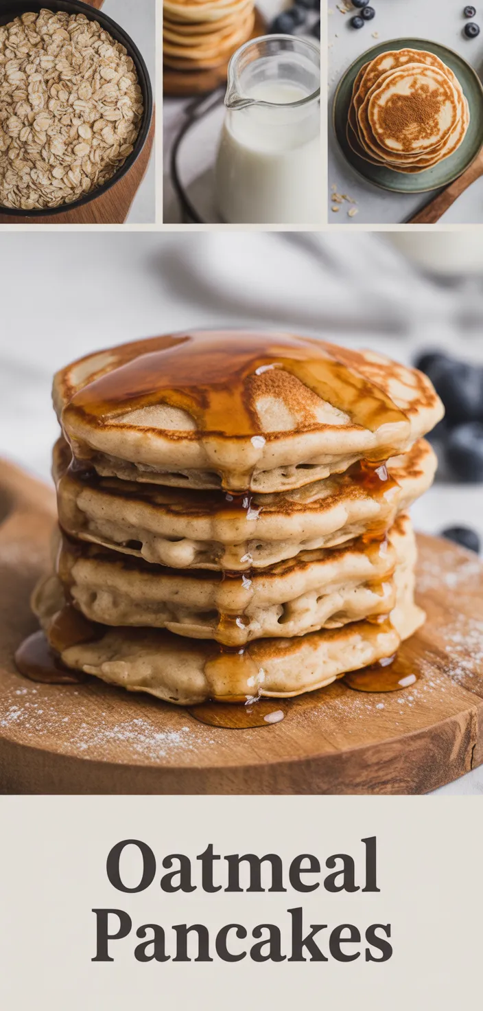 A photo of Oatmeal Pancakes Recipe