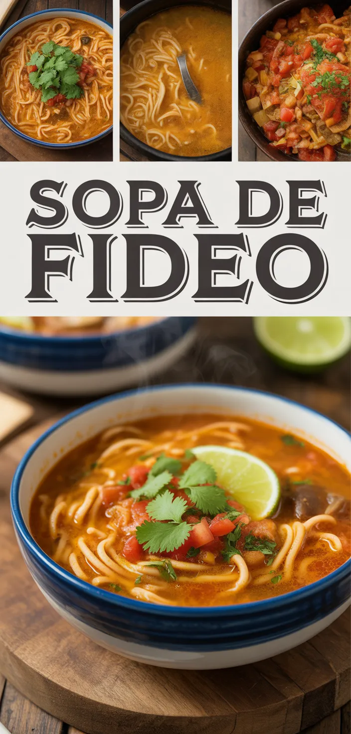 A photo of Sopa De Fideo (Mexican Fideo Soup) Recipe