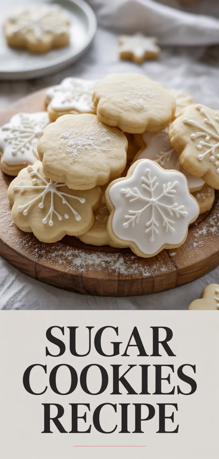 A photo of Sugar Cookies Recipe