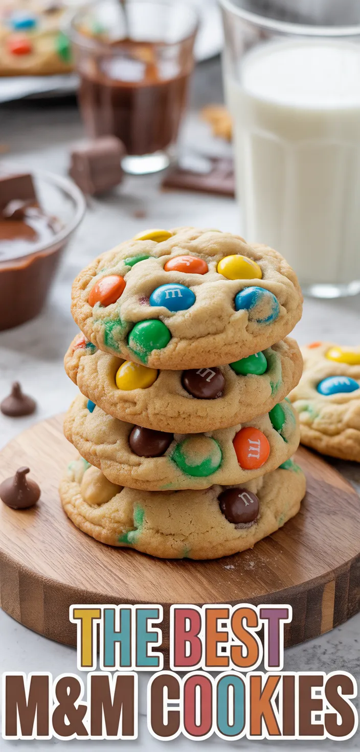 A photo of The BEST M&M Cookies Recipe