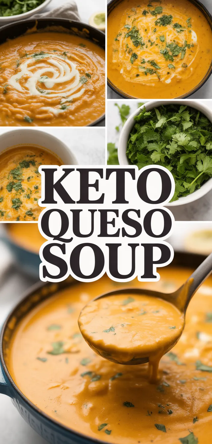 A photo of The BEST Queso Soup (easy Keto Soup Recipe)
