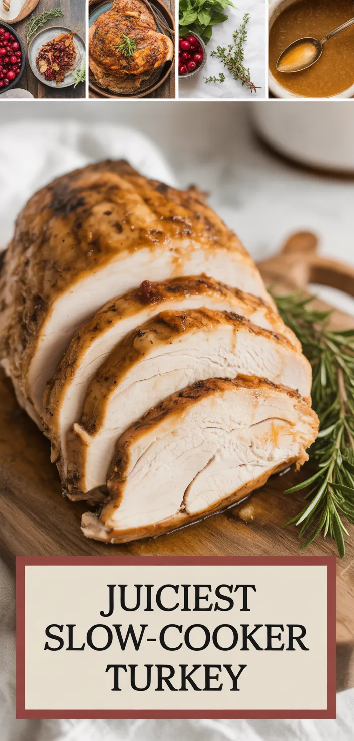 A photo of The Juiciest Slow Cooker Turkey Breast Recipe