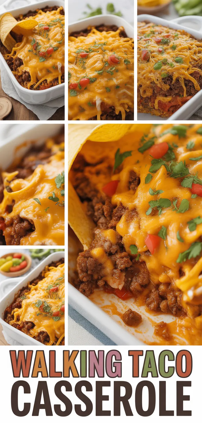 A photo of Walking Taco Casserole: A Fiesta Of Flavors In Every Bite Recipe